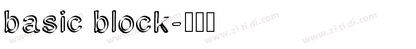 basic block字体转换